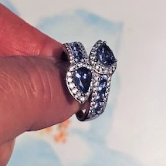 Genuine 925 SS Tanzanite ring - Size 7 - Picture 6 of 8